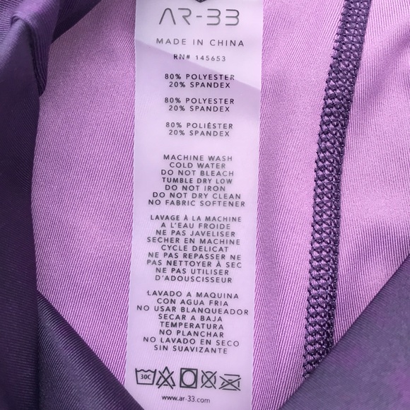 NWOT AR-33 Alpha High Waist Legging Amthyst Fade - Picture 9 of 9